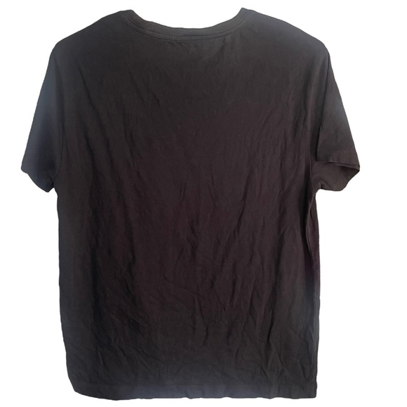 SANDRO ELECTRIC GRAPHIC CREWNECK WOMENS BLACK T-SHIRT | SIZE S/M - Picture 2 of 6